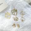 2021 Trend Hollow Human Face Dangle Earrings for Women Punk Temperament Abstract Pendant Earrings Minimalist Female Jewelry