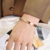 Luxurious Heart Love Forever Titanium Steel Couple Bracelet for Women - Classic, Stylish, and Versatile.