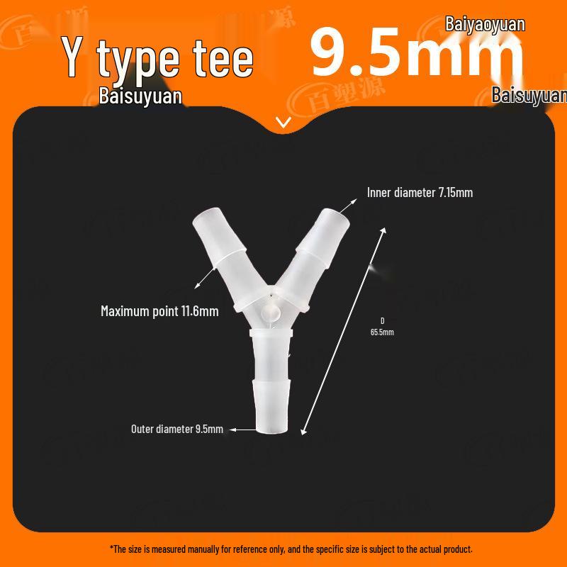 Y-Type Tee Barb Hose Connector for Water and Oxygen