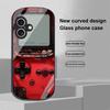 Games Console For Apple IPhone 16 11 13 15 14 Pro Max 12 Mini 7 8 Plus XR X XS Elliptical Shaped Tempered Glass Phone Case