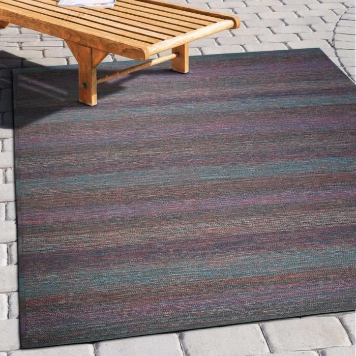 Tapis - THE DECO FACTORY - SAINT-TROPEZ - 200x290 cm - Bleu - Rectangulaire - Moderne