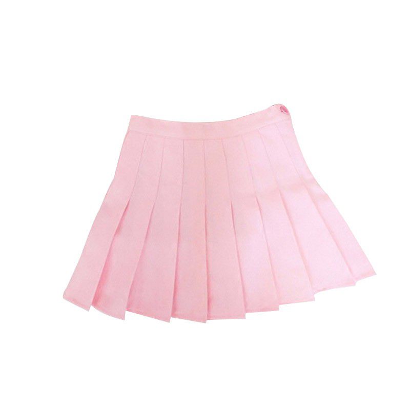 

Женская юбка с высокой талией, однотонная, расклешенная, плиссированная, короткая мини-юбка M