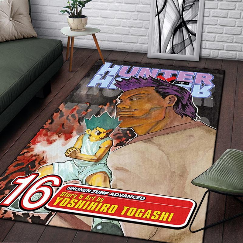 Hunter X Hunter Carpet for Living Room,Soft Flannel Rug for Bedroom ,Anti-Slip  BATHROOM Mat,  Baby Play Mat, Kitchen Mat