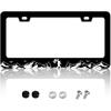 FIORDY 2Pcs Bigfoot License Plate Frame Personalized License Plate Frames Auto Accessory Bracket Stainless Steel License Plate Holder With Screws For