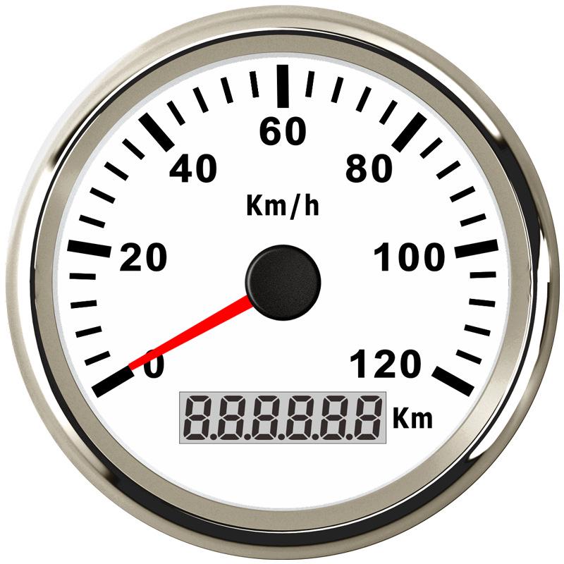 Adjustable Car, Boat, Motorcycle GPS Speedometer & Odometer белый