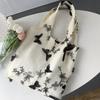Embroidery Butterfly Leisure Travel Canvas Bag Large Capacity Shoulder Bag