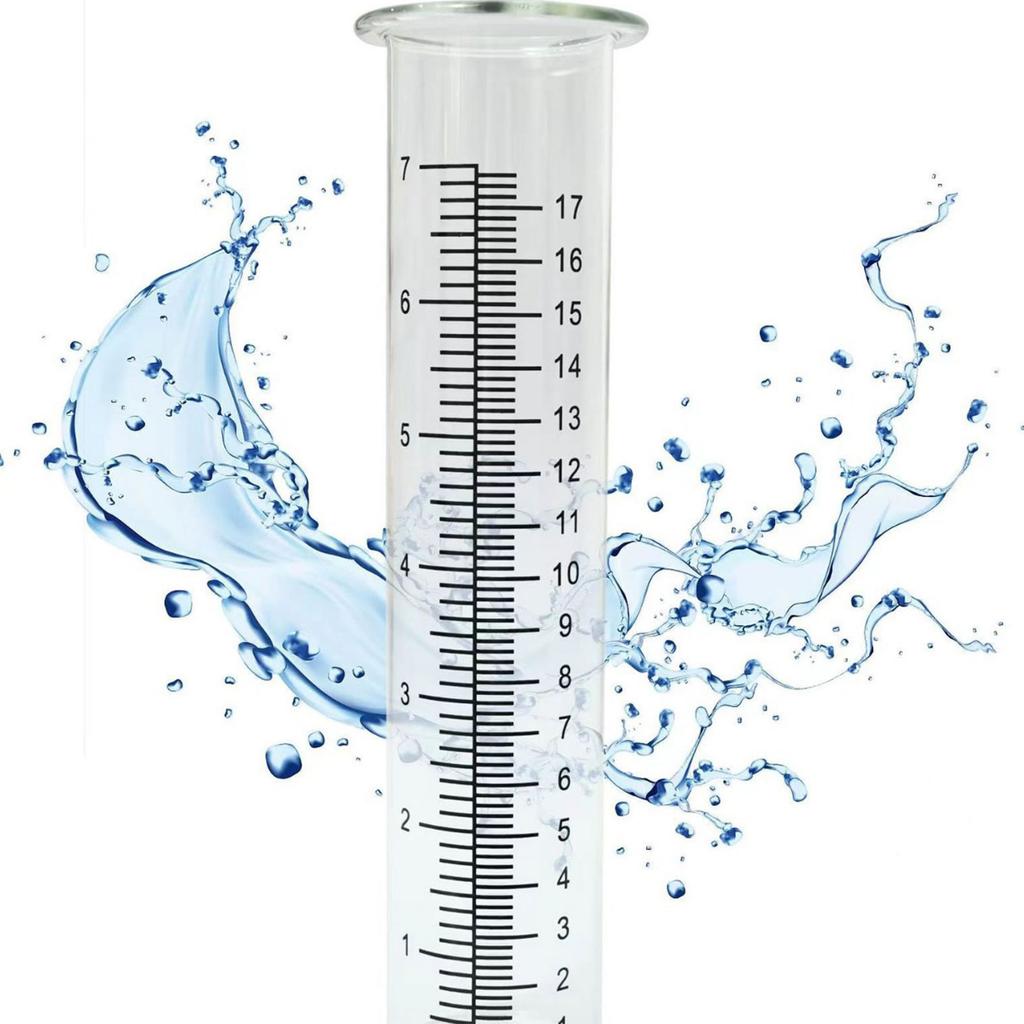 Outdoor Rain Gauge with Easy To Read Large Font Innovative Three Piece Structure Rain Gauge Simple Install for Garden