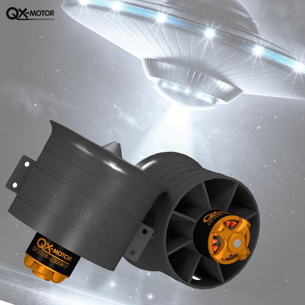 Qunxi 80mm CW/CCW 12-Blade 6S Motor for Model Airplanes
