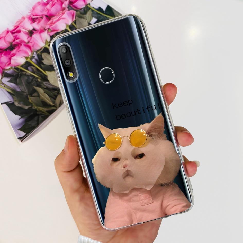Pouzdro na telefon pro Asus Zenfone Max Pro M2 ZB631KL ZB633KL ZB630KL Pouzdra Silikonové Měkké Průhledné Kryt pro Asus X01BDA X01AD X01BD Funda