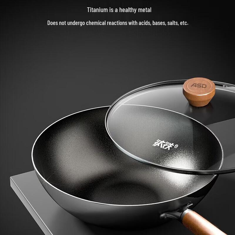 Aishida Healthy Titanium Non-Stick Wok 32cm