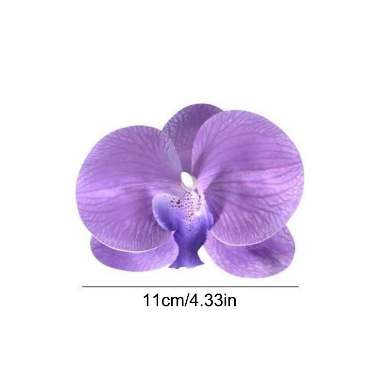 Brooch Diy Jewelry Making Craft Simulated Flower Handmade Accessories Headdress Butterfly Orchid Flower Decoration Hairpin Gift