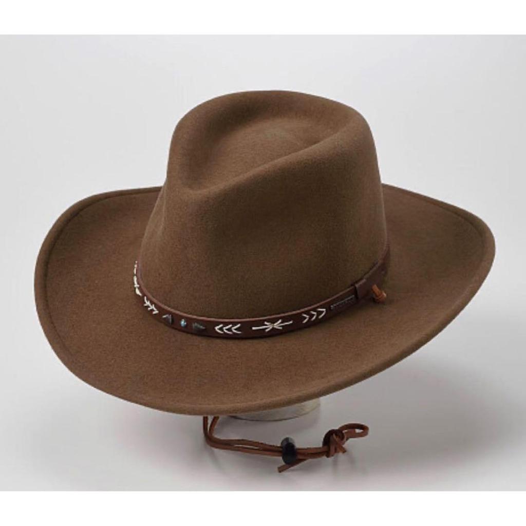 Used Brand new unused Stetson hat brown made in USA STETSON