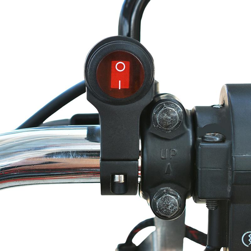 1ks příslušenství pro motocykly z hliníkové slitiny Vypínač Zapnutí/Vypnutí Vodotěsné světlomety Bodové mlhové světlo Spínač světla na řídítkách motocyklu
