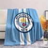 Man City Flannel Blanket, High quality Comfortable for All Seasons, Home Decor, Warmth and Comfort