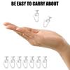 50Pcs Curtain Slide Hooks Drapery Gliders Lockable For Enhancing Functionality for Living Room Bedroom Or Office