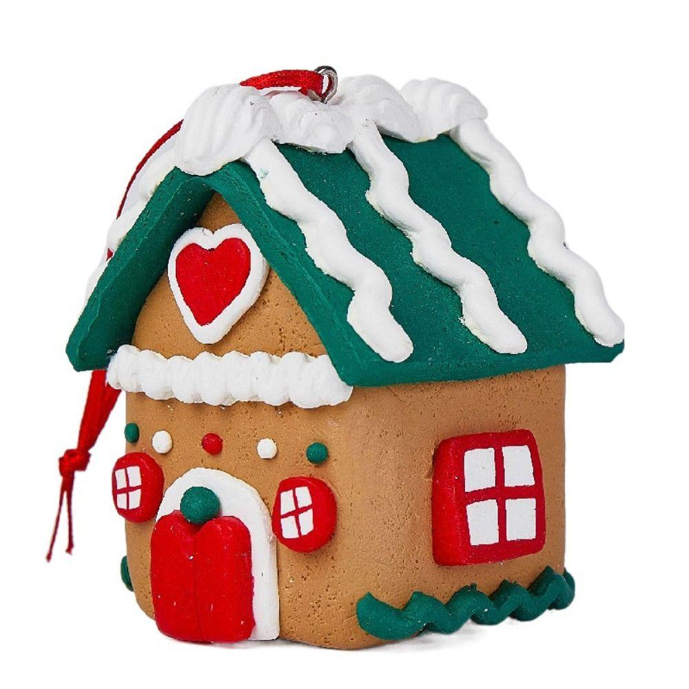 Fashion Christmas House Cute Hanging Ornament Christmas Tree Decoration Pendant  Xmas Tree