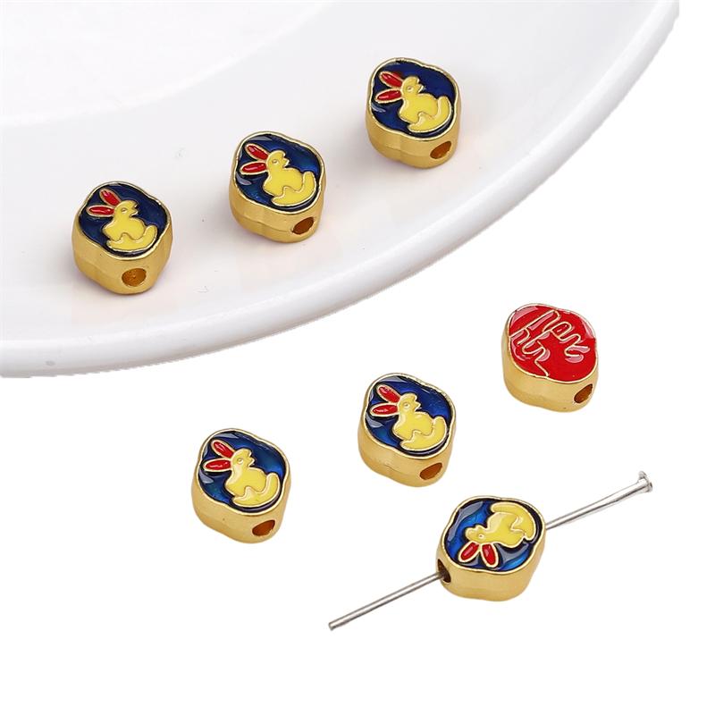 

Металлическое капельное масло, древний метод, песок, золото, двенадцать бусин зодиака для изготовления ювелирных изделий, браслетов, ожерелий, подвесок Hare