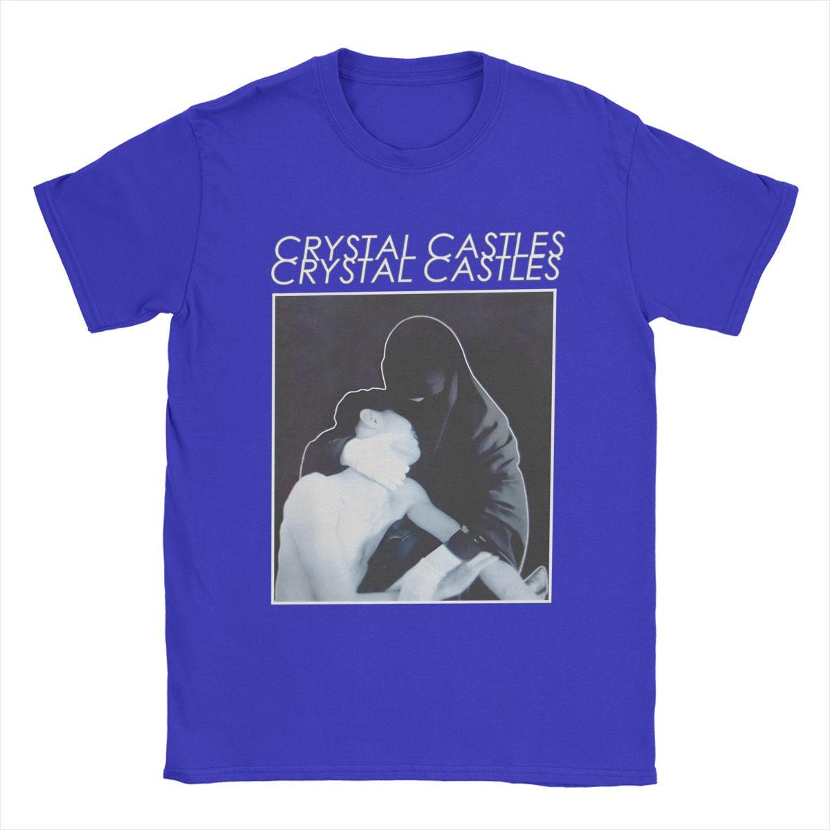 

Чоловіча футболка Crystal Castles Чудова бавовняна футболка Футболка з коротким рукавом Круглий виріз Топи Класична 2XL