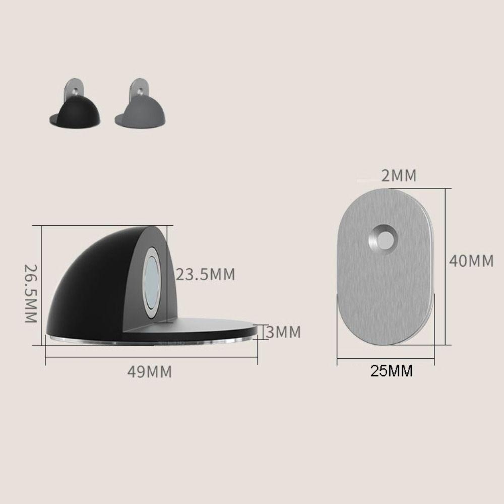 No-drill Magnetic Door Stopper Self Adhesive Door Holder Premium Floor Door Catch  Furniture