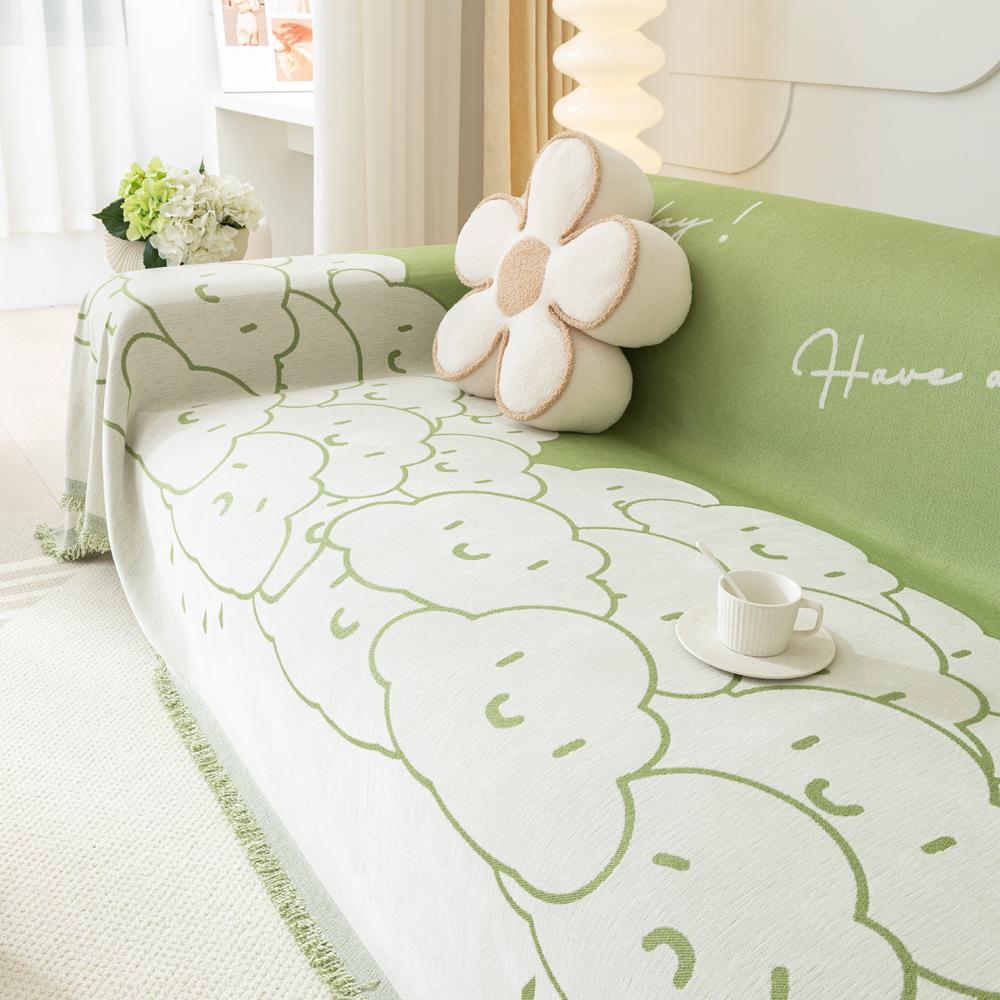 

Чехол для дивана с защитой от царапин, эластичный чехол для дивана, универсальная подушка Four Seasons, чехол для дивана с рисунком из мультфильма 180X130