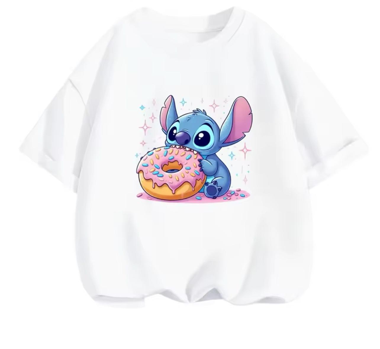 Disney Stitch Graphic T-shirt Hollow Series Short-sleeved T-shirt 100