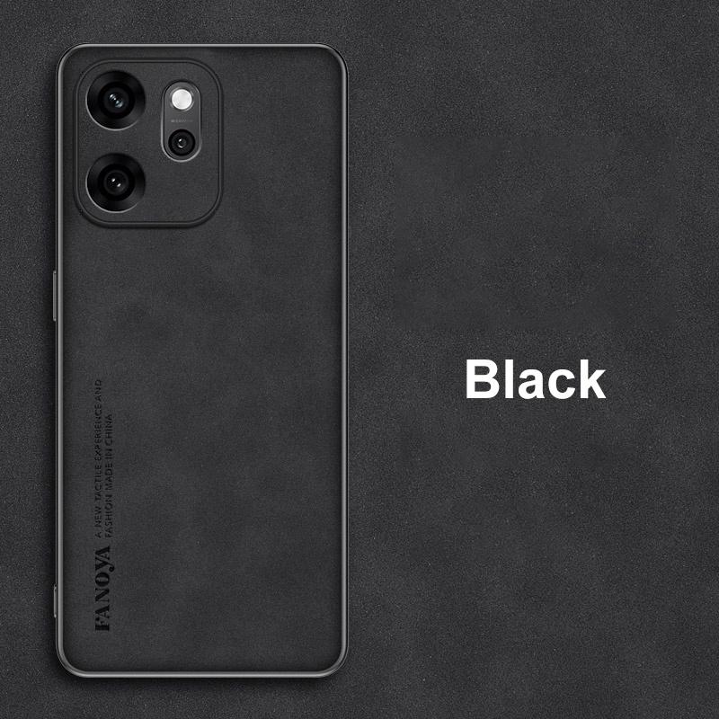 

Для OPPO Reno 14F 14 F Чехол Роскошный Чехол для телефона из ПУ кожи Для OPPO Reno14 F 5G Reno14F Задняя крышка Матовый силикон Полная защита For OPPO Reno 14F чёрный