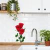 C246# Nálepka na zeď vášnivá růže Nálepky do koupelny Toaleta Dekorace do obývacího pokoje Domácí dekorace Samolepící nástěnná malba