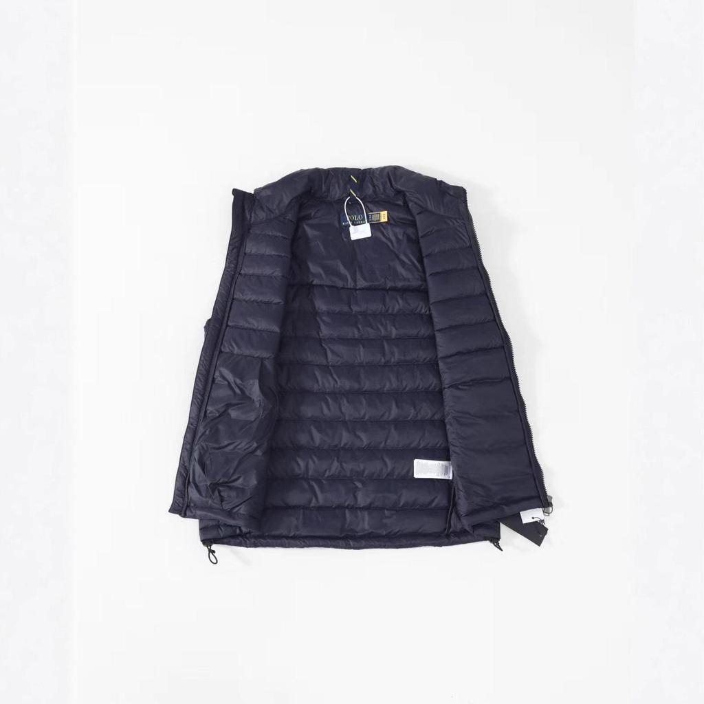 Ralph Unisex Stand Collar Vest with Classic Small Horse Embroidery - Timeless Old Money Style for 2025 Winter