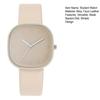 Square Student Watch Minimalist Analog Quartz Watch Faux Leather Band Simple Wristwatch for Teens Boys Girls