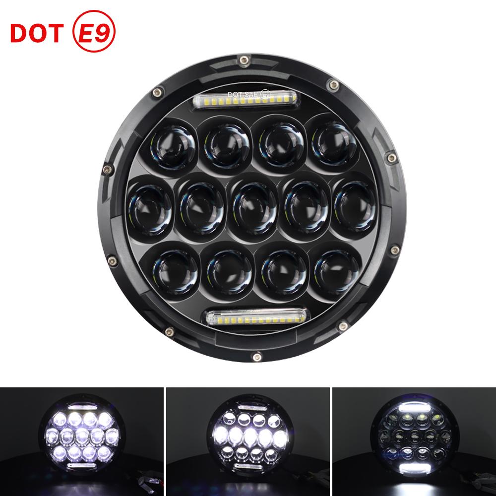 7 Zoll Motorrad LED Scheinwerfer für Motorrad JEEP Wrangler JK Harley Touring Classic Electra Road King Yamaha 7 Zoll Scheinwerfer