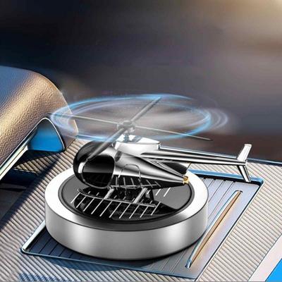 Autoparfüm Luftdiffusor Helikopter Solarenergie Rotierend Aromatherapie Luftfahrtlegierung Lufterfrischer Innenzubehör
