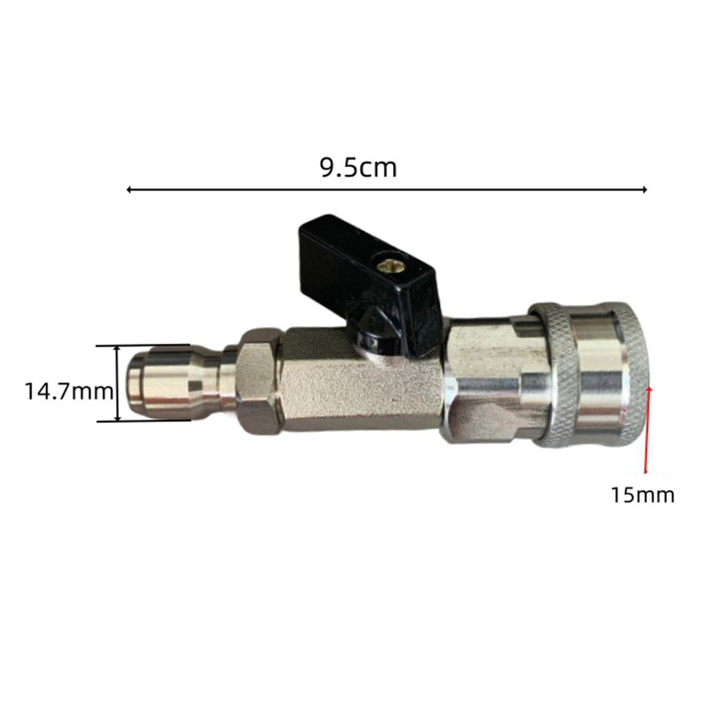 High Pressure Washer Ball Valve Kit Quick Connect Plug Portable Water Flow Switch Sturdy Multiuse for Attachments Hose Switch