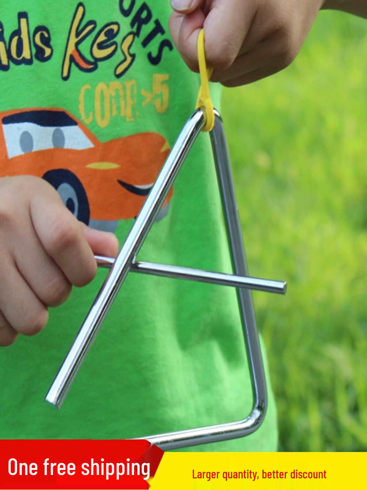 Kindergarten Percussion Instruments: Children s Triangle Bells 4-inch Side Length 10cm