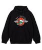 Ap Studio Racing Crocodile Oversized Wide Shoulder Hoodie_Black