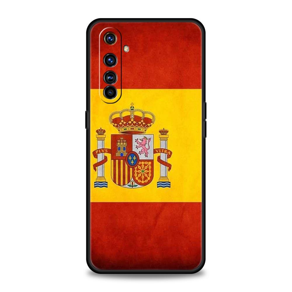 spain flag Phone Case For Realme 12 11 10 9 8 5G 7 6 GT5 GT3 GT2 Pro Plus C21 C11 C25 C35 GT Neo 2 3 3T 5 Soft Cover