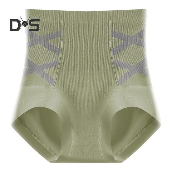 

Женское нижнее белье с высокой талией, мягкие эластичные трусики с полным покрытием, утягивающие живот, бесшовные женские трусы для повседневной носки XL зелёный