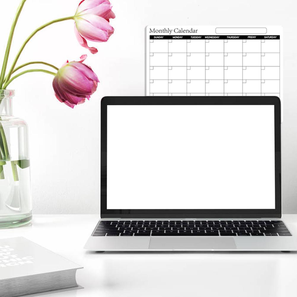 Rewritable Magnetic Whiteboard Refrigerator Calendar Message Board Monthly Planner Board
