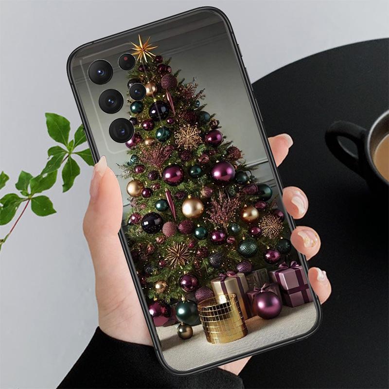 Phone Case For Samsung A55 A16 A56 A36 A35 A15 A53 A54 A33 A34 A25 A05S A52 A52S A14 A24 A26 A71 Winter Christmas