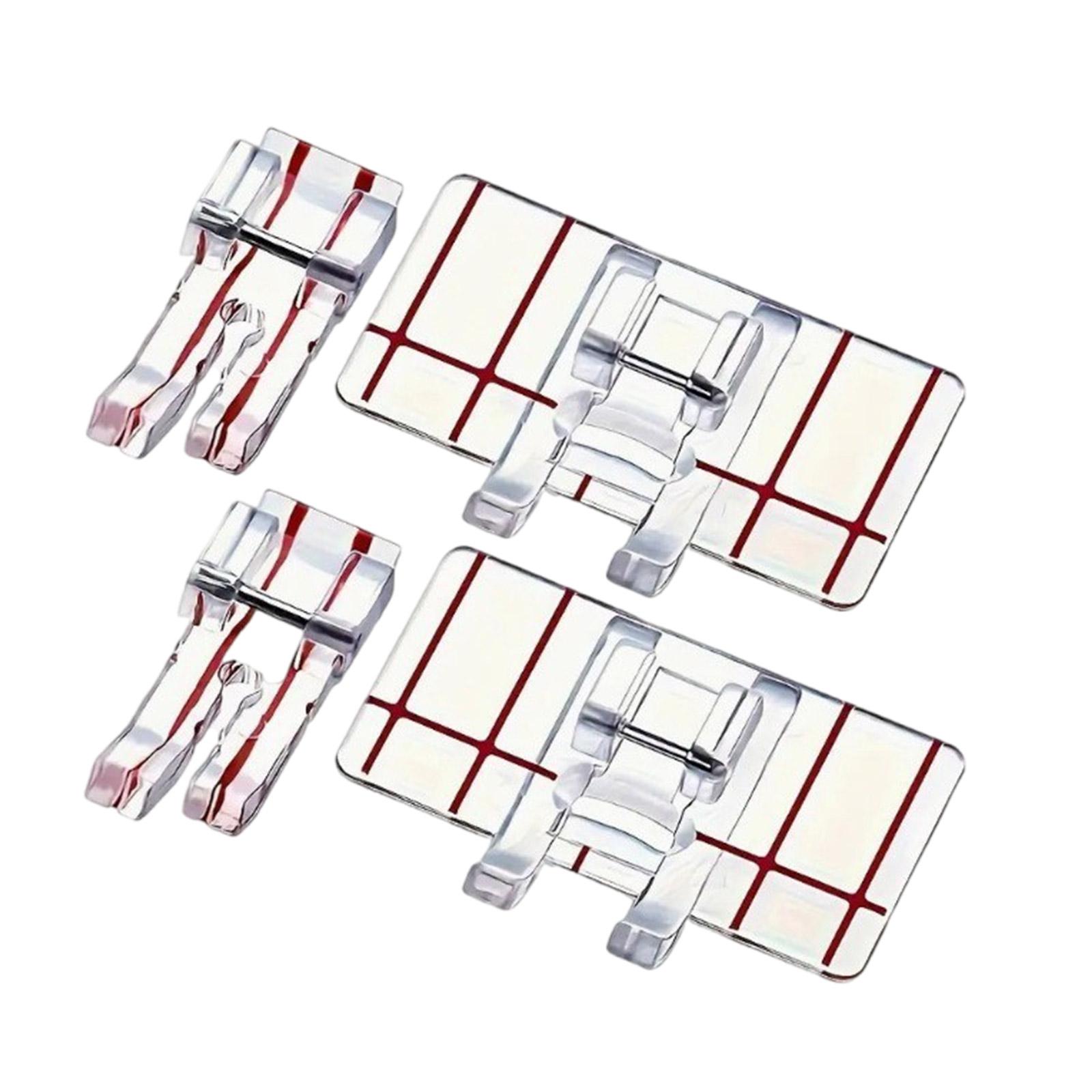 4 Pcs Straight Stitching Foot Multifunctional Sewing Machine Presser Foot Set Sewing Machines Accessories for Sewing 1