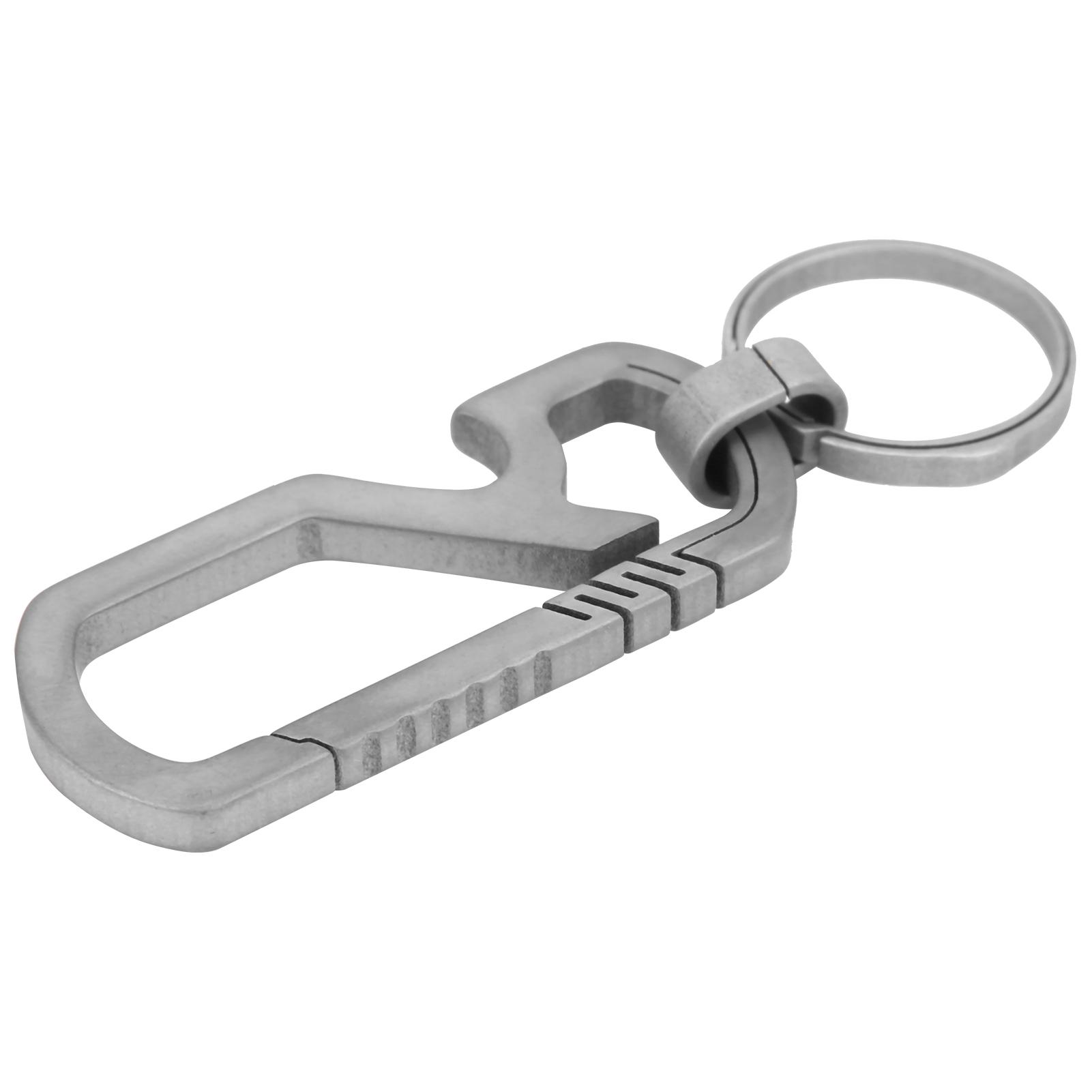 

Outdoor MultiFunctional Alloy Keychains Clip Bottle Opener Keyring Holder(Blue )