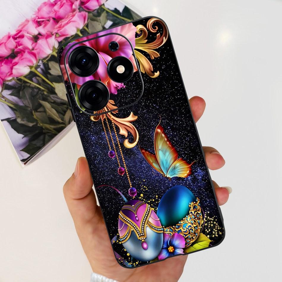 For Tecno Spark 10 Pro Case Spark 10Pro KI7 2023 Fashion Elegant Printing Soft Silicone TPU Phone Back Cover Bumper