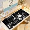 Anime Monokuro Girl Mouse Pad Large Nonslip Gaming Desk Mat Laptop Keyboard Tray Office Pc Hd Print Gamer Black