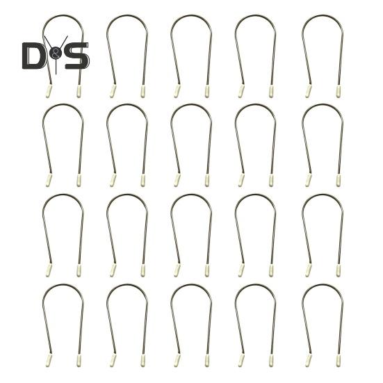 20Pcs Hot Roller Clips Hot Curler U-shaped Clip Replacement Kit Heated Roller Securing Pins Fits All Sized Rollers Curlers