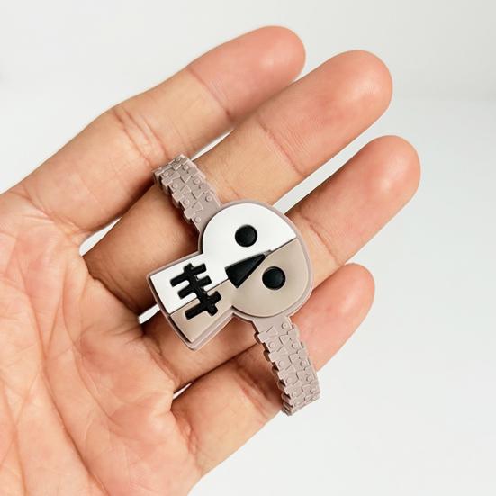 Flexible Halloween Wristbands 8 Pcs Bracelets, Adjustable Soft PVC Wrist Straps for Kids Adults, Durable Party Favors Cartoon Pumpkin Witch