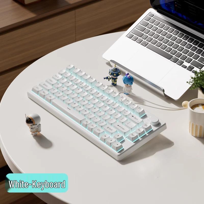 Ultra Silent Wired Gaming Keyboard with Mechanical Feel for E-sports and Office Use