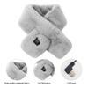 USB Women Men Heating Scarf 3 Gear Adjustable Temperature Electric Heated Scarf Winter Neck Warmer Fleece Scarf For Cycling Camp
