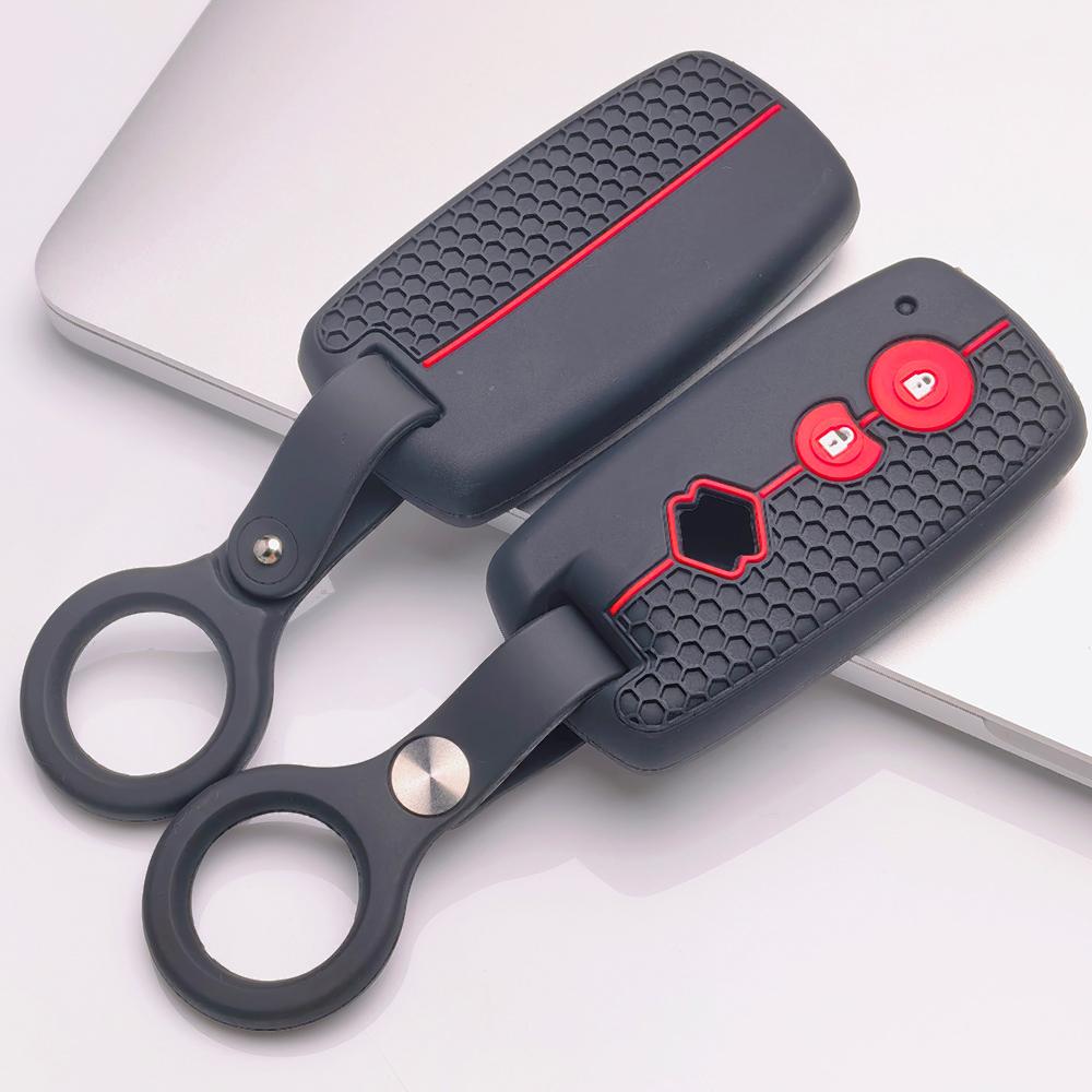 Key Fob Cover for Suzuki Swift SX4 Grand Vitara Jimny Wagon Alto Splash with Keychain Anti-Scratch Guard Shockproof Protection Soft Grip Texture