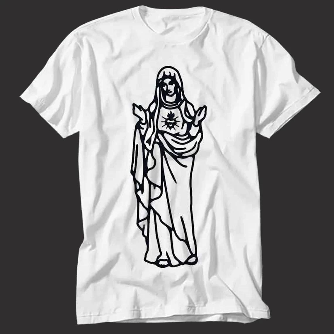 Our Lady of Guadalupe T-Shirt Mother of Jesus Christian Graphic Tee M