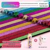 Colorful Origami Star Strips: Handmade Five-Pointed Stars Gift for Children’s Birthday or Summer Vacation.