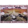 Metal Wall Art Decor Sign 20x30cm Hanging Plaque